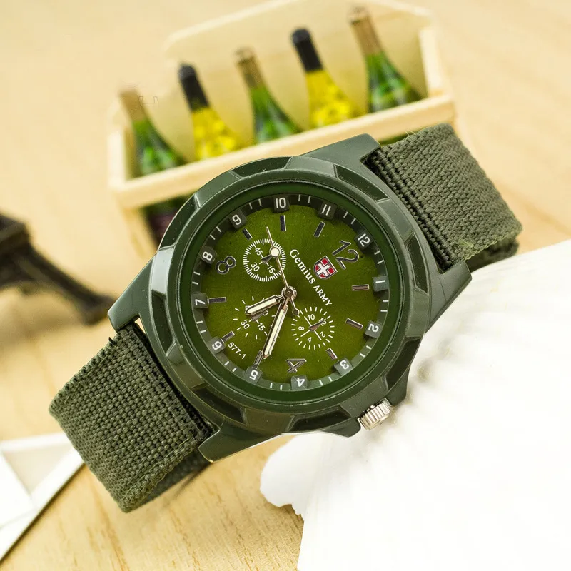 Brand Sport Military Watches Fashion Casual Quartz Watch Nylon Strap Ditital Men Luxury Men's Wrist Watches
