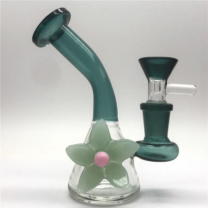 Bong water pipe bongs flower heady glass pipe mini beaker inline percolator bowl colorful smoking accessories hookahs