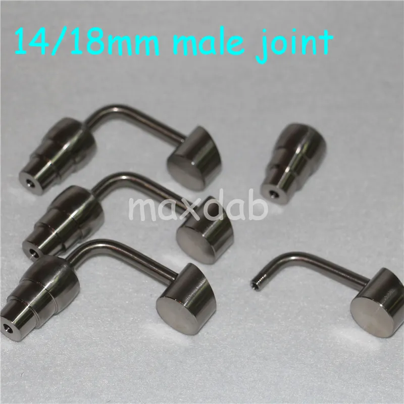 hand tools Nectar Titanium Nail Joints 14&18mm GR2 Banger Nail for glass bong water pipe oil rigs