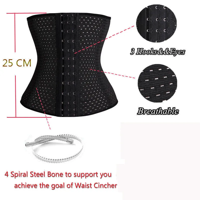 Lady Waist Tummy Girdle Glass Waist Trainer Body Shaper For Ladies Underbust Control Corset Elasticated Belt