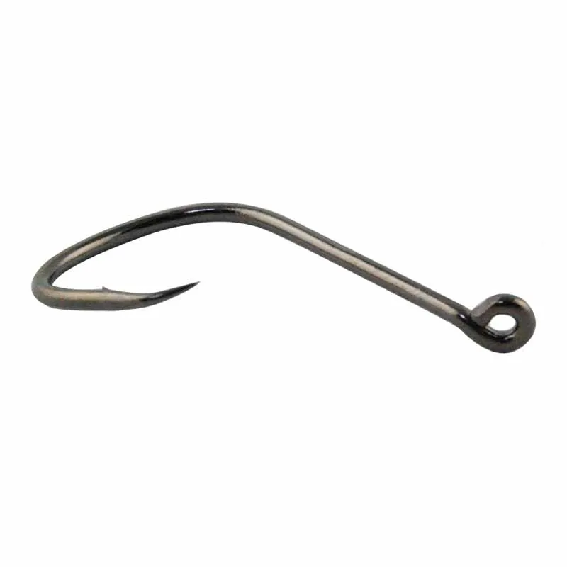 7384 High Carbon Steel Fishing Hooks Black Offset Sport Circle Bait Fishing Hook Size 1-8 0244h