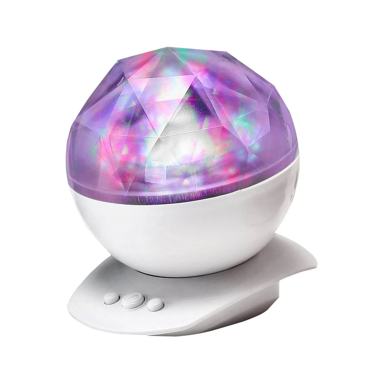 Diamond Aurora Borealis LED Projecteur d'éclairage de lampe changeant 8 humeurs USB Lampe légère avec la nouveauté de haut-parleurs Light Gift2500