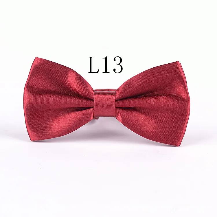 35 ألوان أزياء القوس العلاقات للرجال Bow Tie Tie Classic Solid Color Wedding Party Red Black White Green Butterfly Cravat Brand265U