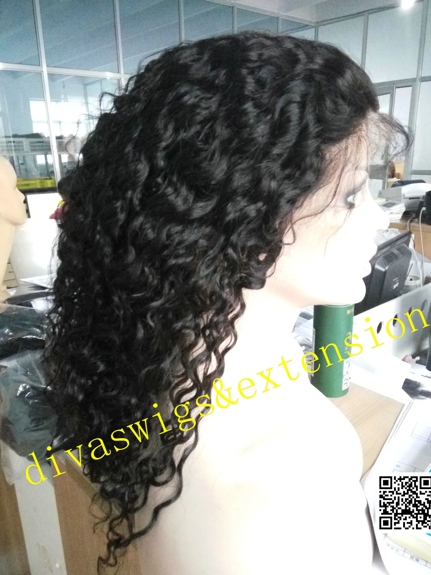 DIVA1 250% Density hd Kinky Curly Full natural Human Hair Wig thick Indian Lace Front frontal Wigs For Black Women