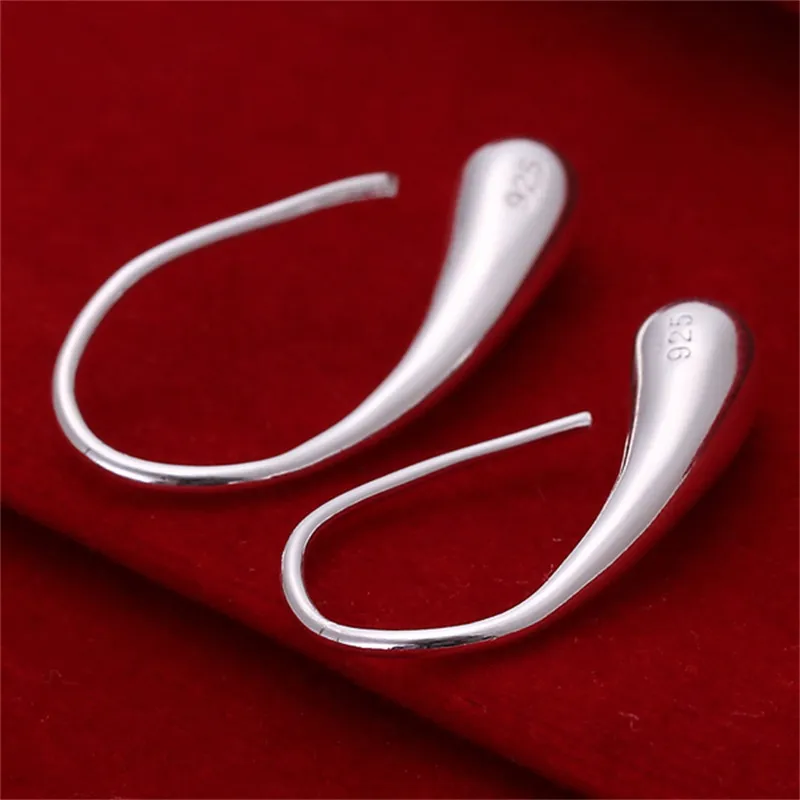 Yhamni Real 100％925 Sterling Silver Earrings 925 Stamp Silver Stud Earing Anti-Allergic Fashion Jewelry e004293Wの女性用