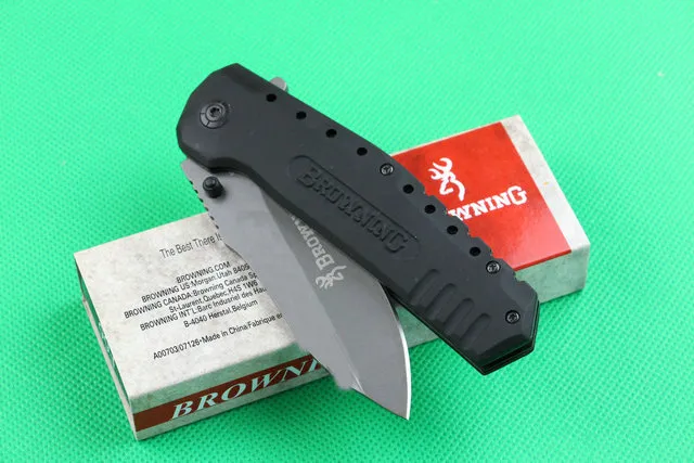 Browning F66 Titanium Tactical Folding Knife 440C 57HRC Camping Hunting Survival Pocket Knife Military Utility EDC Flipepr Knife Man Gift