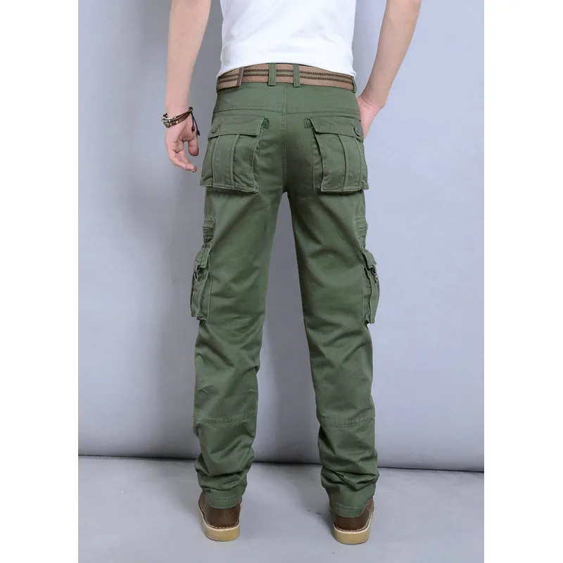 cargo pants men wear plus size 38 40 men's long trousers fashion Outdoor clothing work pants straight trousers spring summer
