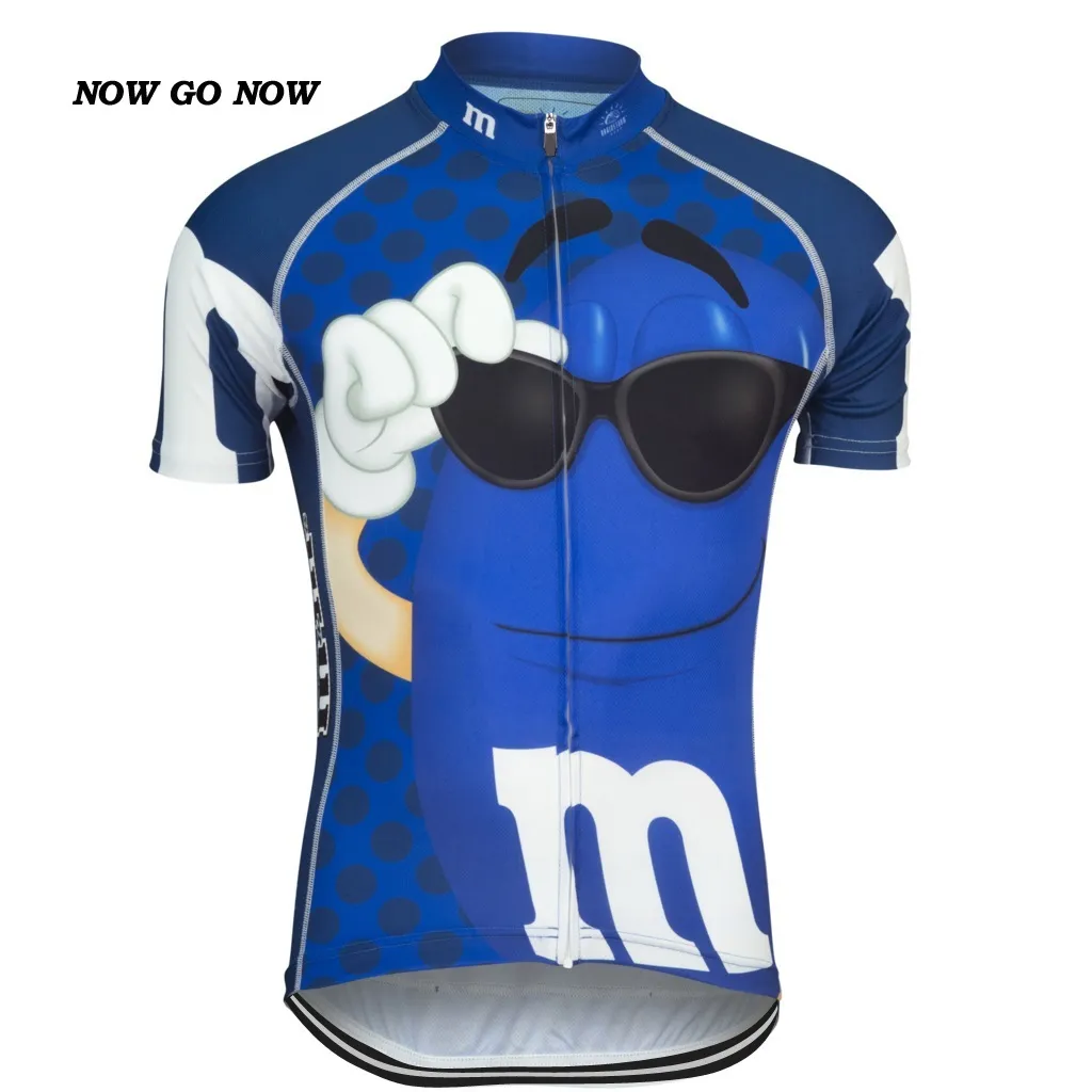Yeni 2017 Bisiklet Jersey Cookie Canavar Mavi Bisiklet Giyim Yiyesi Binicilik MTB Yolu Ropa Ciclismo Serin Klasik Nowgonow Tour Man Cool196a