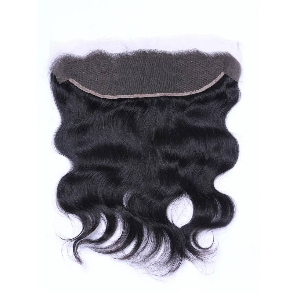 Brazilian Body Wave 13x4 Ear To Ear Pre Plucked Lace Frontals Closure With Baby Hair Remy Human Hair Free Part Top Frontals