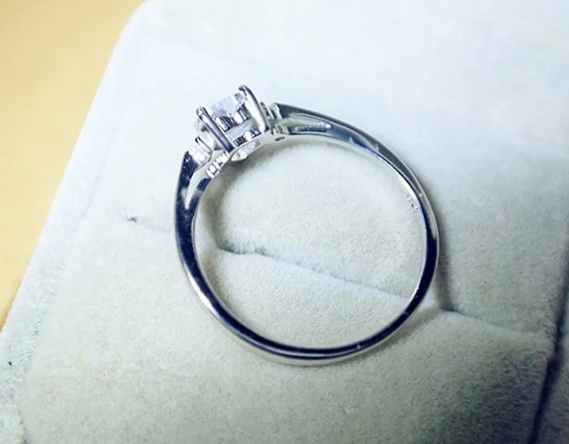 Promozione intera reale 925 ary silver heart anello nuziale raffinato gioielli intarsio cuore cz diamant anelli di fidanzamento donne rx008279k