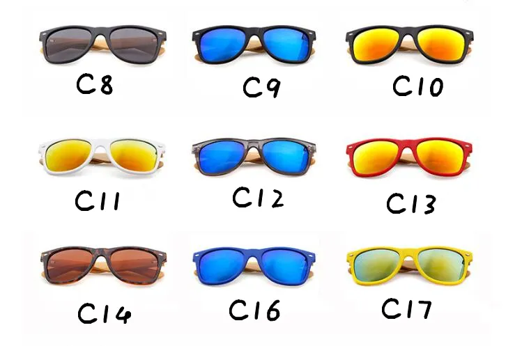 2017 جديد للعلامة التجارية مصمم الخيزران نظارات شمس النساء نظارات شمسية عالية الجودة نظارات خشبية لوت 2506
