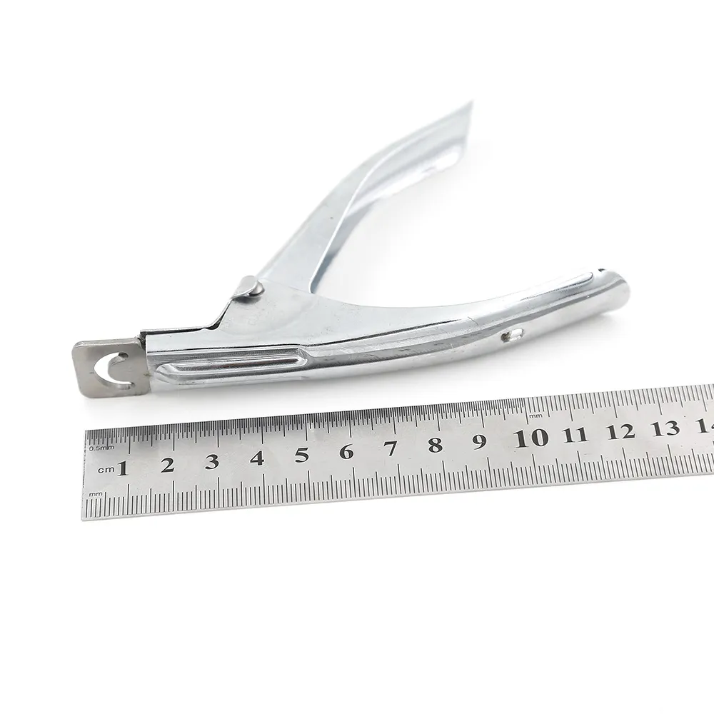 False Nail Tip Cutter -A Specchietto ottico Manicure Cutter Clipper Nail Art Edge Affettatrice unghie