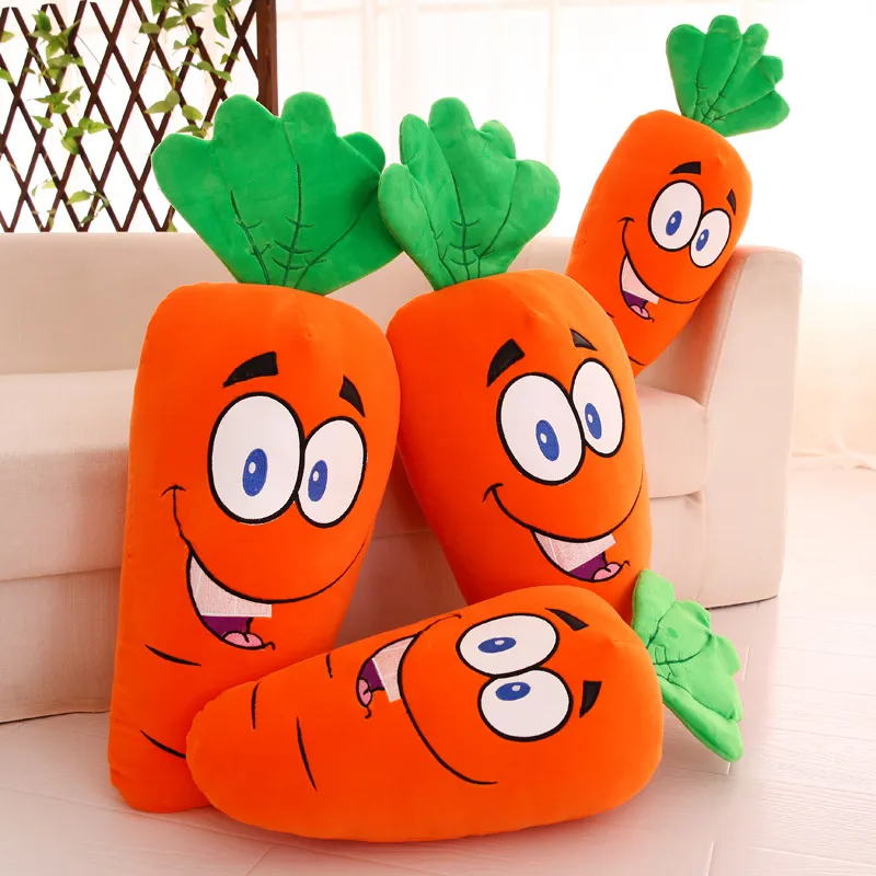 vegetables radish fluffy sleeping pillow cushion cute plush toy doll decorative pillow for sofa or car creative home furnishing cushion