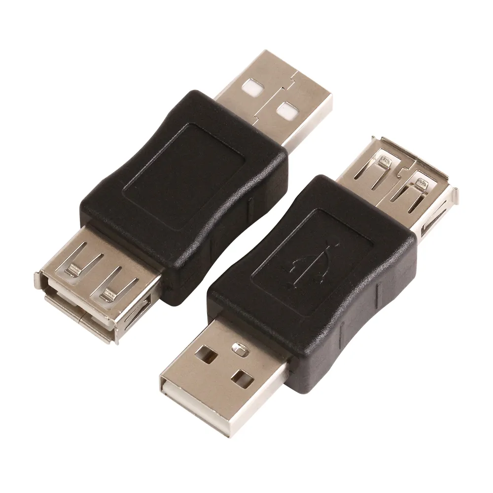 Mini Portable M/F Connectors USB 2.0 En hane till USB2.0 Female Converter Adapter Extension Connector Cable Adapter