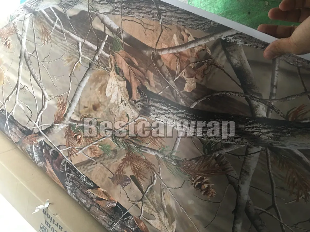 RealTree Camo Vinyl Wrap Mossy oak Tree Leaf Camouflage Car Wrap TRUCK CAMO TREE PRINT DUCK graphics design size 1.52 x 30m/Roll