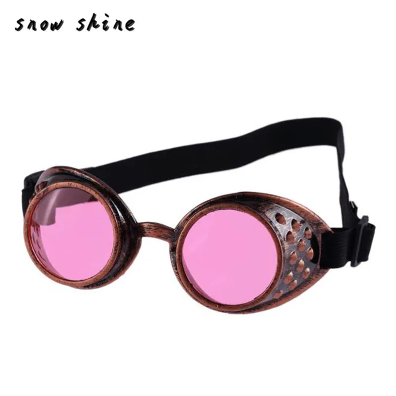 Whole- snowshine #3001xin Vintage Style Steampunk Goggles Welding Punk Glasses Cosplay 208y