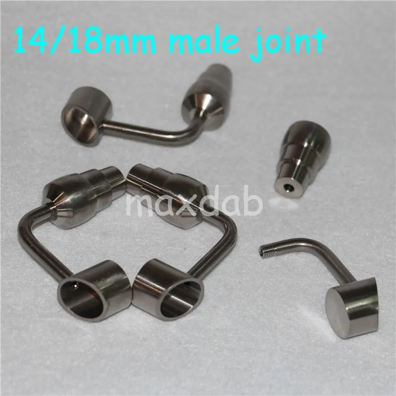 hand tools Nectar Titanium Nail Joints 14&18mm GR2 Banger Nail for glass bong water pipe oil rigs