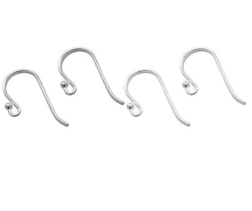 925 Sterling Silver Earring Hooks Hitta för DIY Craft Fashion Jewelry Gift 18mm W045330Z