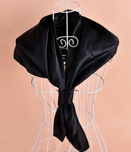 Solid Satin Royan Silk Hijabs fyrkantig halsduk Neckscarf halsdukar 90 90 cm 50 st parti 2086188a
