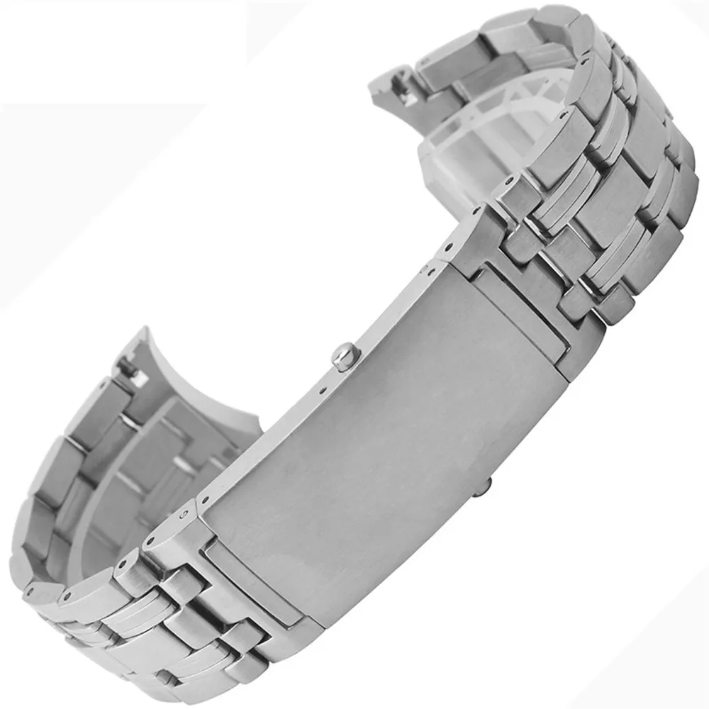 Solid Stainless Steel Watchband 20mm 22mm Silver Watch Bracelet for Omega 300 007 Strap Men's Watch Band Tools271M