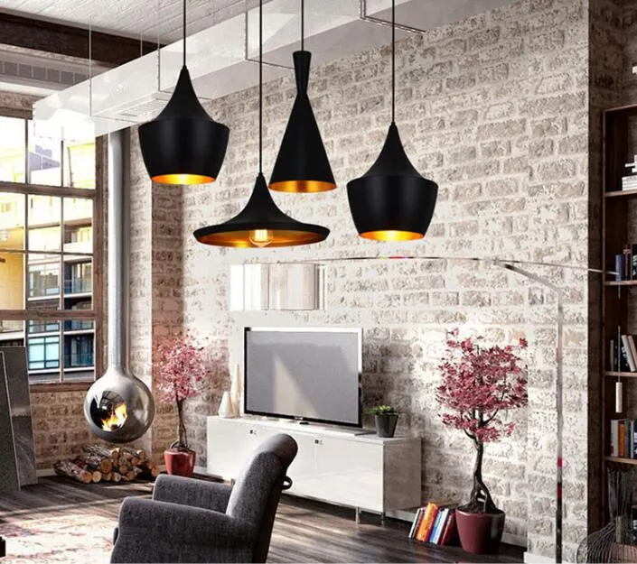 LOFT LED HANGENDE LICHT BLACK RESTAUSTER LICHTEN Aluminium Suspensie Lamparmaturen voor Restaurant Bar Coffee Room Deco242Q