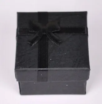 Boîte à bijoux entière 4 4 3 cm Multi couleurs mode bagues boîte boucles d'oreilles pendentif boîte affichage emballage boîte-cadeau 48 pièces lot299C