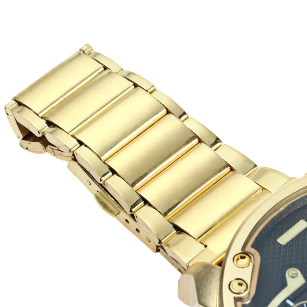 Goldene neue Uhr-Goldart und weise-Mann-Uhr-Edelstahl-Quarz-Uhr-Armbanduhr-Großverkauf SHIWEIBAO Luxusmänner-Uhr-Tropfen-Verschiffen