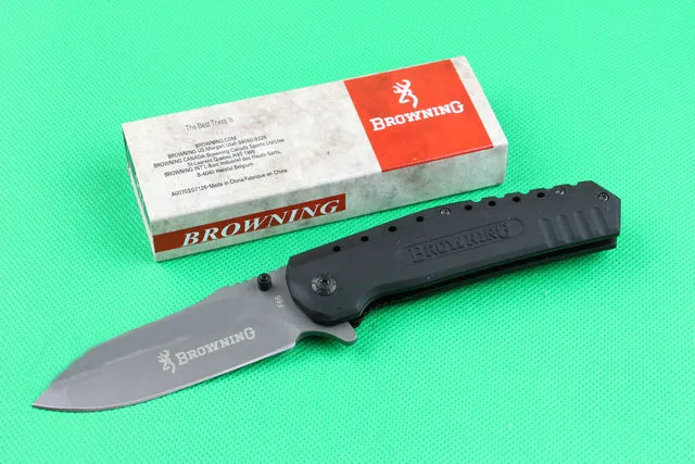 Browning F66 Titanium Tactical Folding Knife 440C 57HRC Camping Hunting Survival Pocket Knife Military Utility EDC Flipepr Knife Man Gift