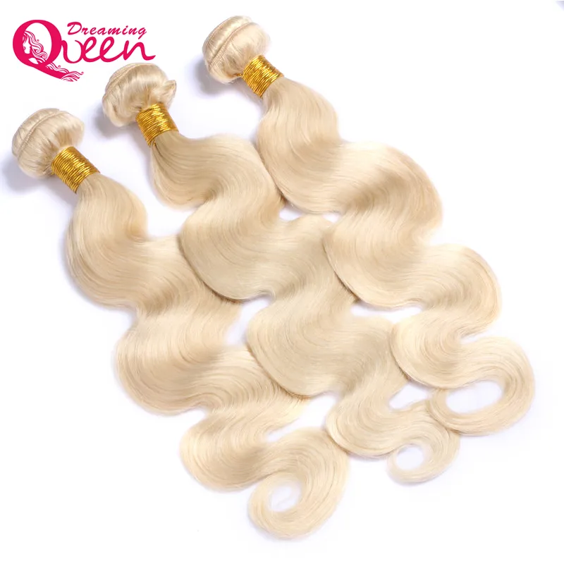 613 Blonde Brazilian Body Wave Human Hair Weave Bundles 100% Virgin Human Hair Bundles Ombre Hair Weave 