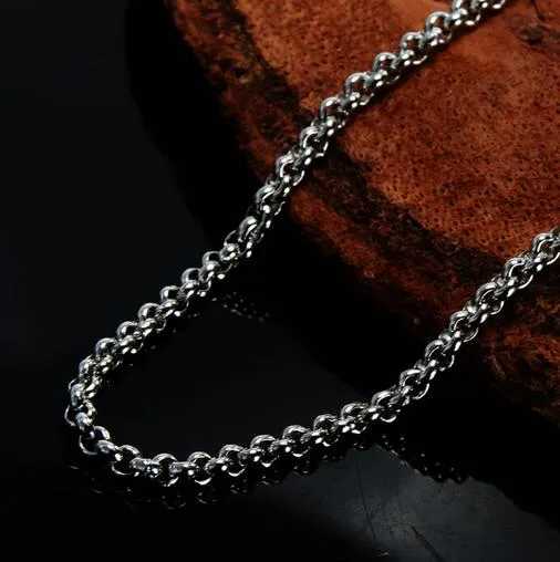 5m ship in Bulk Jewelry Making Meter Round Rolo Chain Stainless Steel Handmade 2 5 3 4 6 8 10mmr olo Chain From Jewelry Findi2723