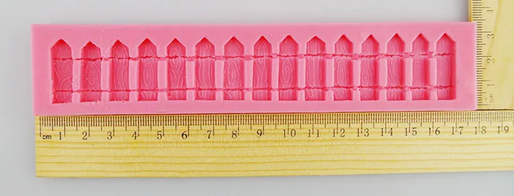 Hela trädgårdsstaket 3D-silikon fondantformar för kaka avgörande choklad tvål mögel sockermask för kök bakverktyg bak266s