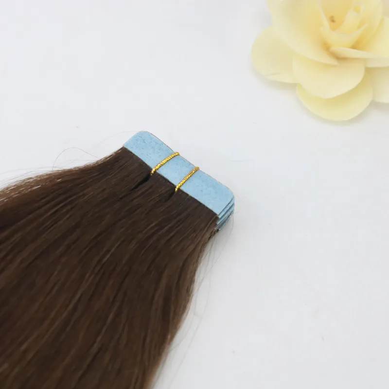 Easy To Dye African American Human Tape Hair Extensions Brazilian Princess Hair Weave For African Americans
