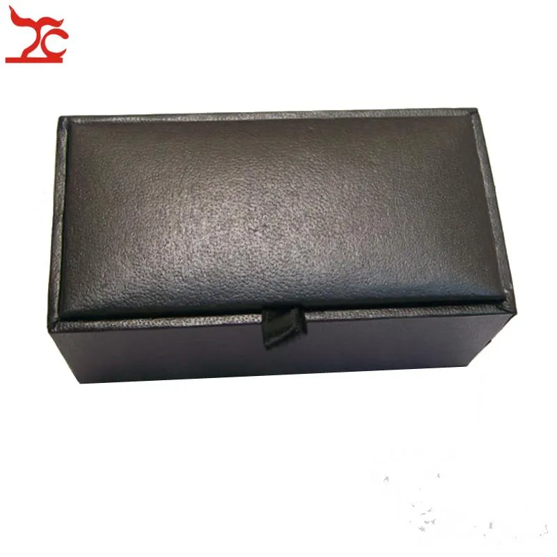 Boîte à bouffée de manchette noire de Boîte de bijoux classique Boîte de cadeaux Box Counker Package Box 8x4x3cm 3107