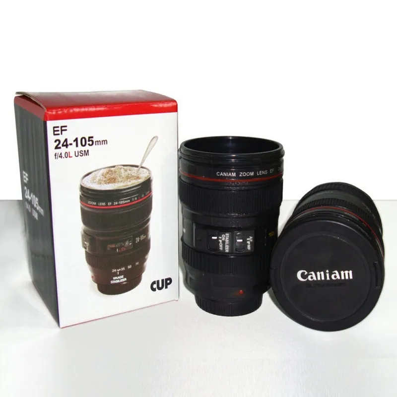 Hela Fashion Caniam SLR-kameralins 24-105 mm 1 1 Skala Plastkaffe Creative Lens Cup266m