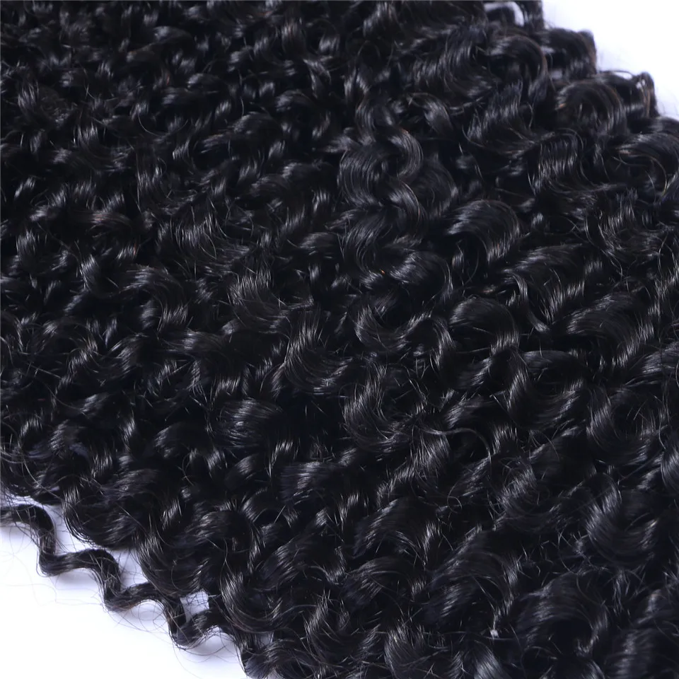 Brazilian Virgin Human Hair Kinky Curly Unprocessed Remy Hair Weaves Double Wefts 100g/Bundle Hair Wefts