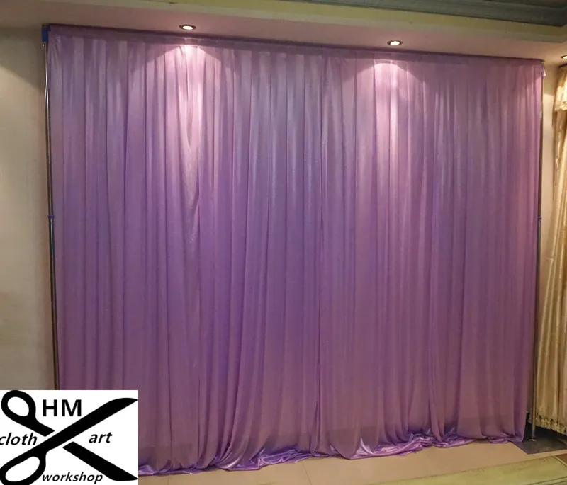 3m 6m vit bakgrund för alla färger Party Curtain Rainbow Backdrop Wedding Stage Qerformance Bakgrund Drape Valane BackClot313U