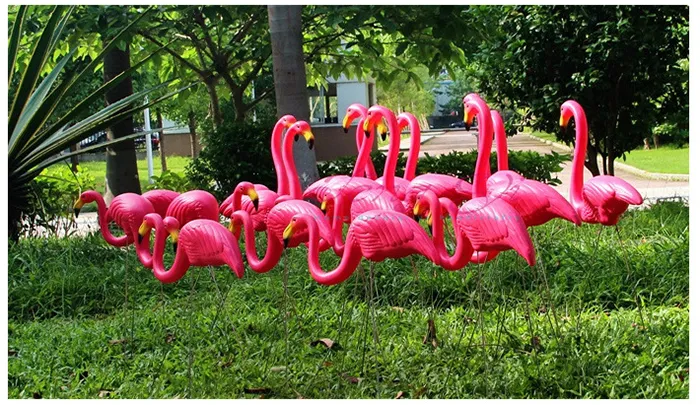 -Garden Ornaments High Simulated Flamingo Yard and Lawn or Outdoor Art Decoration Party Accessories