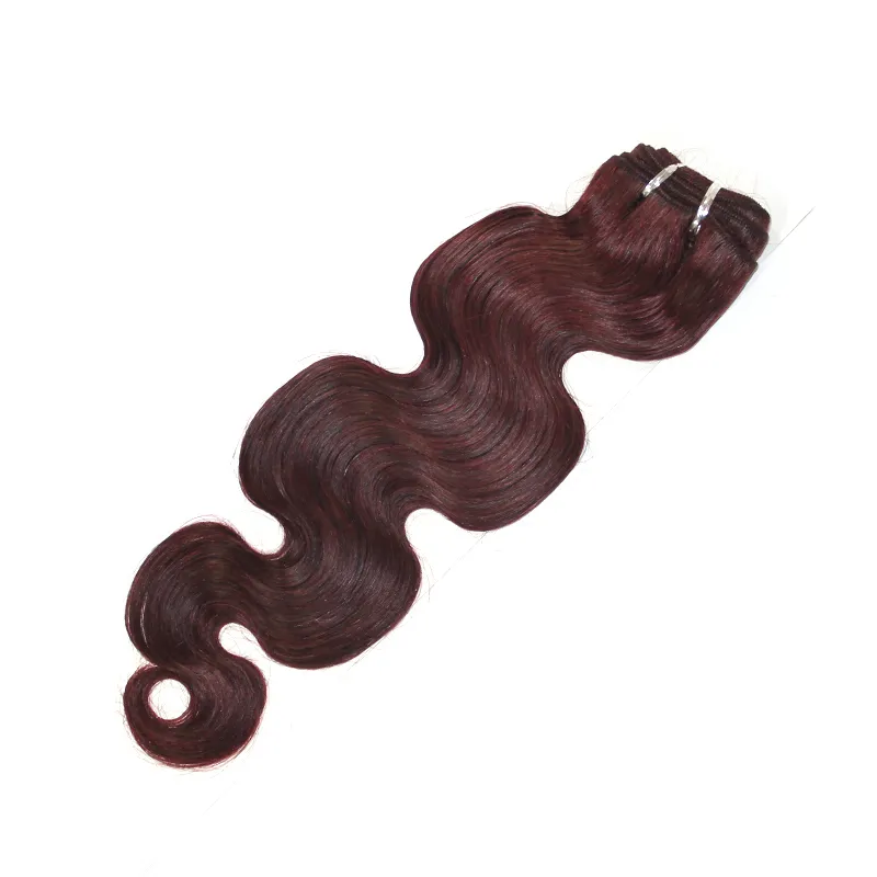 100 Human Hair Extensions Body Wave Brazilian Hair Weft #1B black #18 Brown #27 Blonde Soft Human Hair Weave