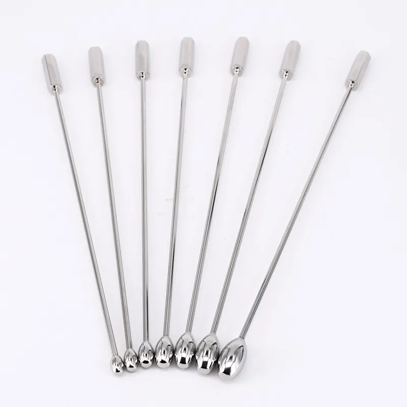 Stainless Steel Sounding Penis Plug Inserts Sex Products Man Probe Urethral Dilator Stretching Plunger Metal Sound Toys