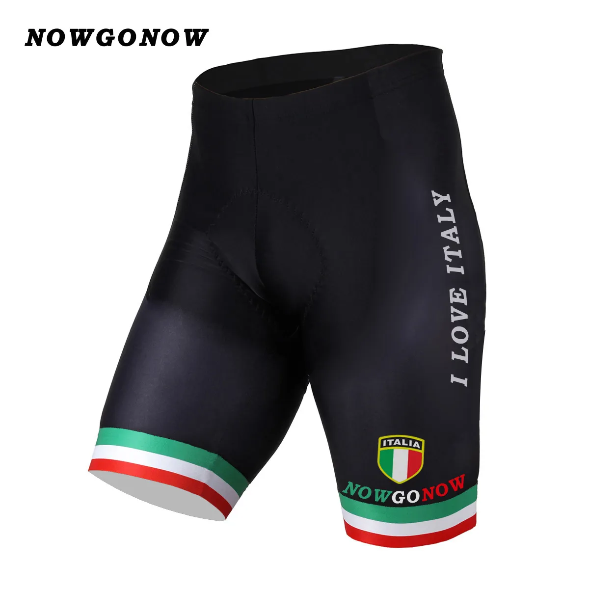 Anpassade hela män Cycling Bib Shorts Clothing 2017 Italian National Black Bike Wear Love Italy Road Mountain Riding Nowgonow GE185N