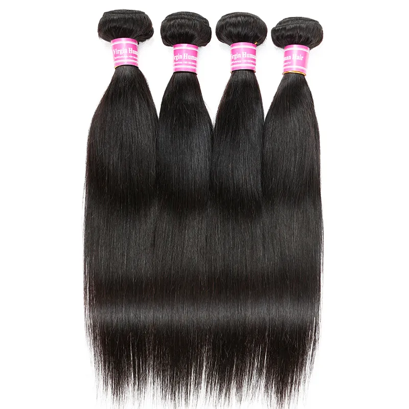 Brazilian Cambodian Mongolian Malaysian Indian Peruvian Human Hair Weaves On Sale Wholesales Virgin Human Hair Extensions Straight Bundles