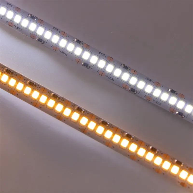 Bande LED non étanche, DC12V, 5m, Flexible, SMD 2835, 240Led M, blanc chaud, 1200LED, rouleau de bande LED Extra brillante, 225Z