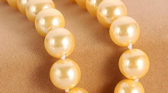 Природный жемчуг оболочки имеет 10 мм ожерелье Nanyang Хан издание Джокер глубокий ракушка жемчужное ожерелье