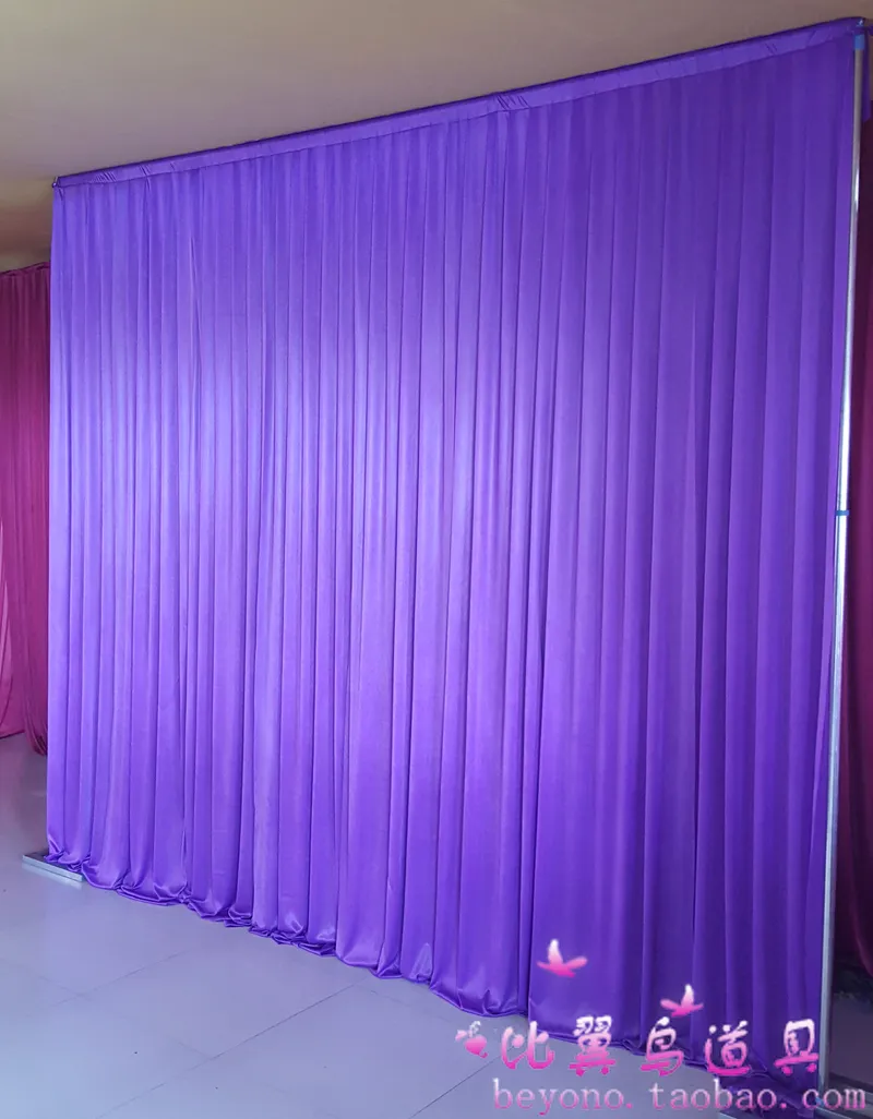 3m 6m vit bakgrund för alla färger Party Curtain Rainbow Backdrop Wedding Stage Qerformance Bakgrund Drape Valane BackClot313U