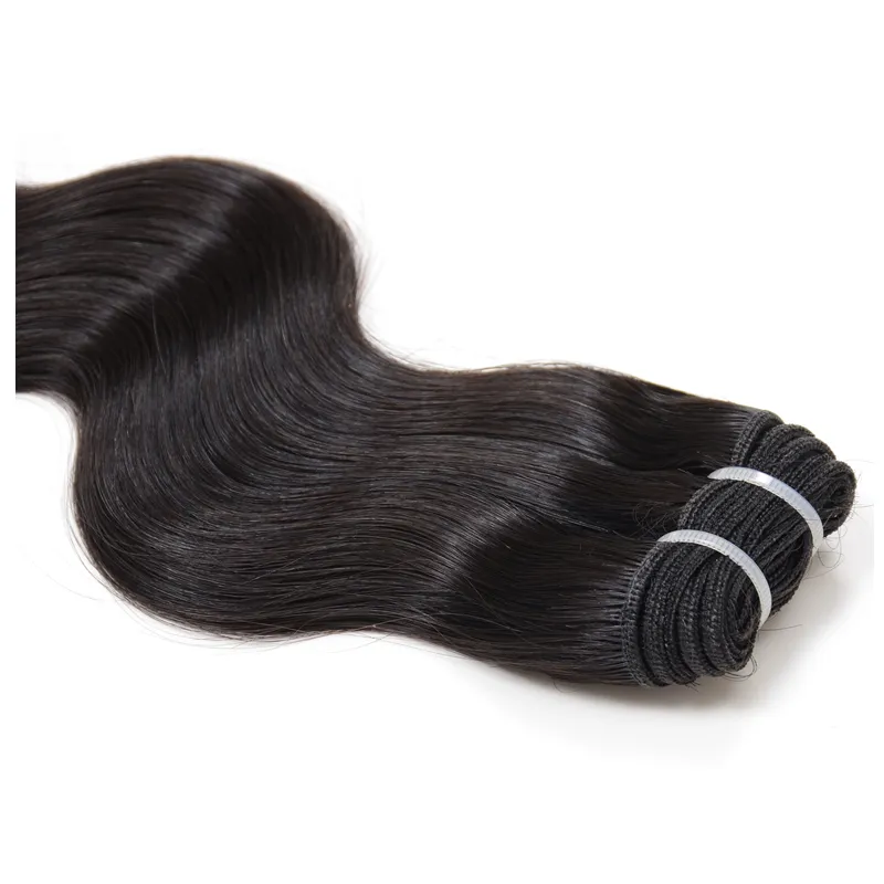 18bundles100% Brazilian Human Hair Weave Wavy Body Wave Natural Color Hair Extensions 