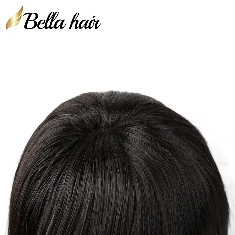 150% Bob Style Full Lace Wigs Natural Black Straight with Bang Front Wig Cute Unprocessed Human Hair Wig Deals ON SALE