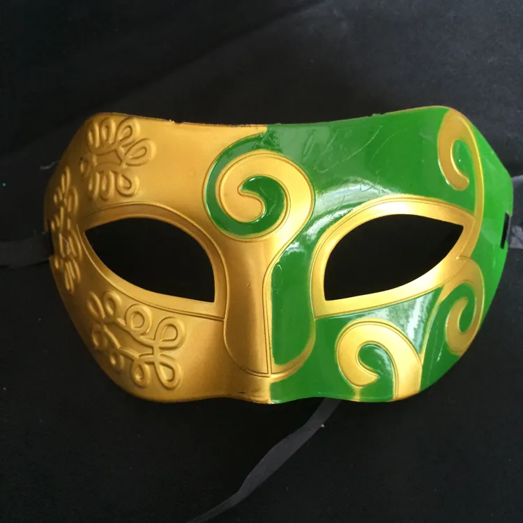 Halloween Party Gladiador romano Retro Masquerade a máscara facial Dance Party Venetian Homens Máscara Máscara cores sortidas