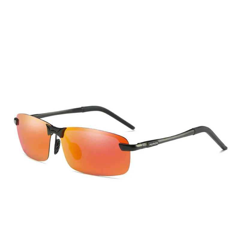 Aluminiowe męskie okulary przeciwsłoneczne sportowe okulary przeciwsłoneczne Driving Akcesoria na okulary dla mężczyzn Oculos de Sol Masculino176J