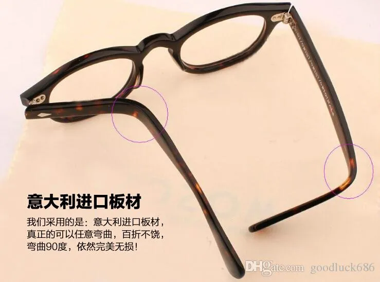 선글라스 Johnny Depp Woody Allen Oculos de Equalidade Superior Marca Rodada Oculos Moldura Lemtosh Preto Frete Gratis ou Tamanho 316a