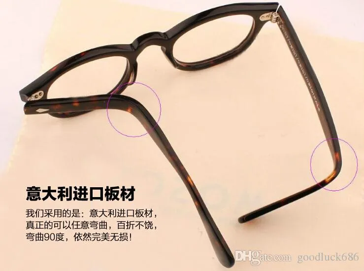 lunettes de soleil Johnny Depp Woody Allen oculos de qualité supérieure Marca Rodada oculos moldura Lemtosh Preto frete gratis ou tamanho 316A